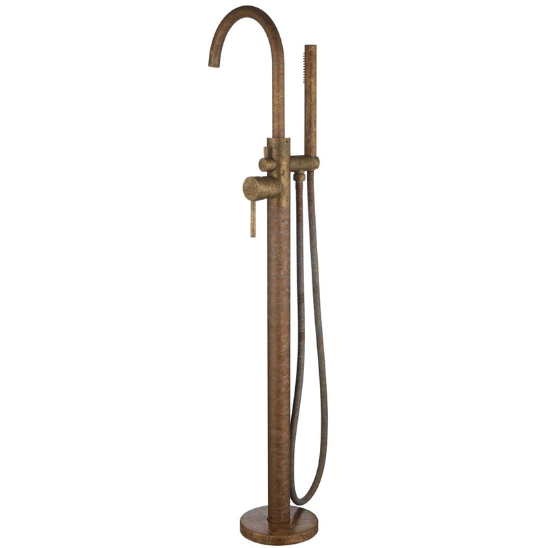 Mica LVB Living Brass Freestanding Bath Mixer with Hand Shower