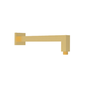 Messina Ruki Square Brushed Gold 400mm Shower Arm - Acqua Bathrooms