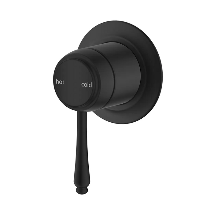 Mica Matte Black Heritage Shower Mixer - Trim Kit Only - Acqua Bathrooms