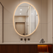 Oblonga Touchless 600 x 800 Asymmetrical LED Mirror - Three Light Temperatures - Acqua Bathrooms