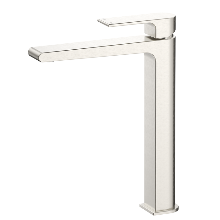 Beki Brushed Nickel Tall Basin Mixer