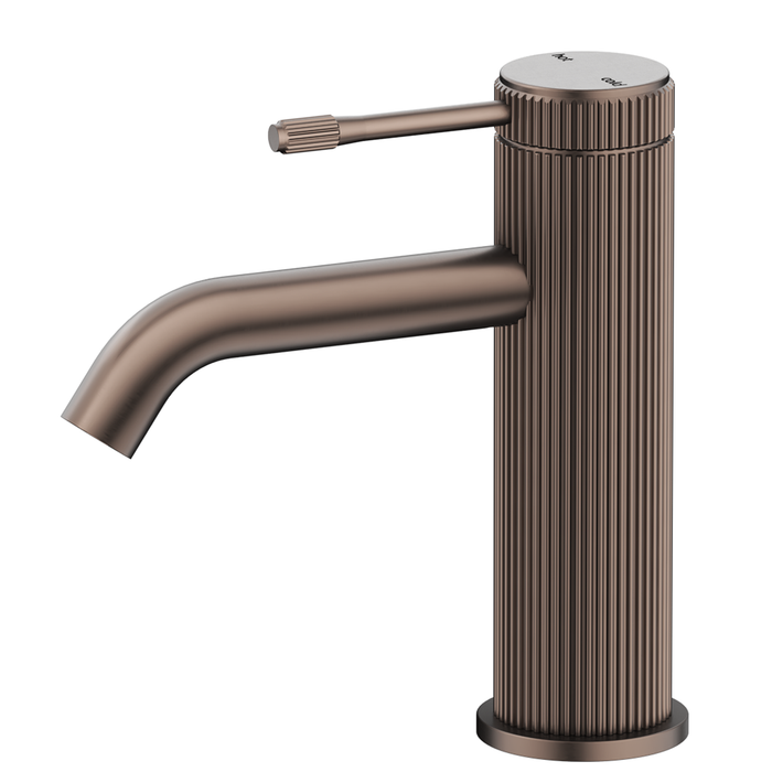 Mica Dusk Bronze Fluted Basin Mixer