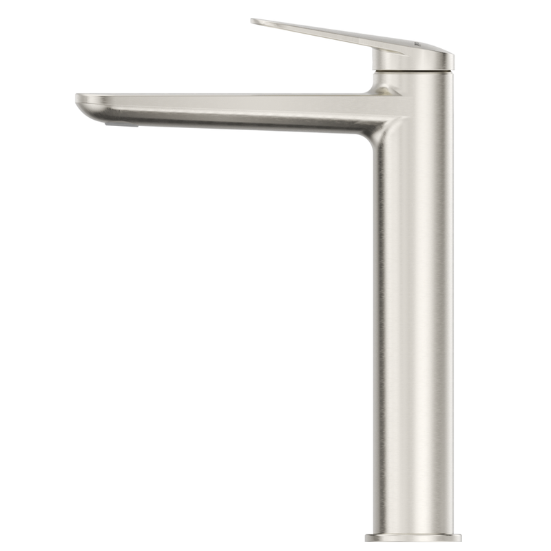 Lantra Brushed Nickel Tall Basin Mixer