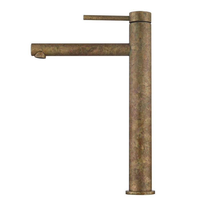 Mica LVB Living Brass Tall Basin Mixer - Straight Spout