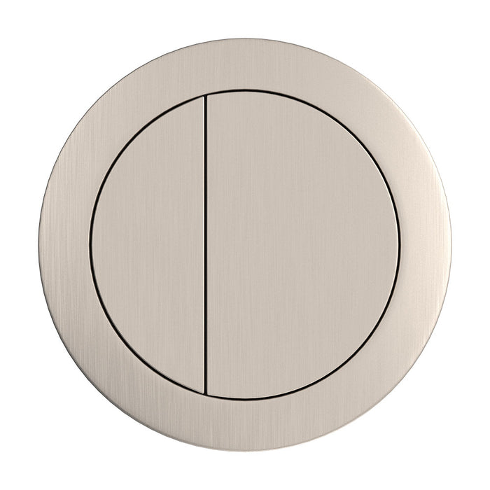 Round Brushed Nickel Flush Buttons