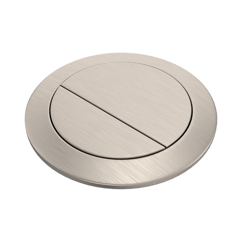 Round Brushed Nickel Flush Buttons