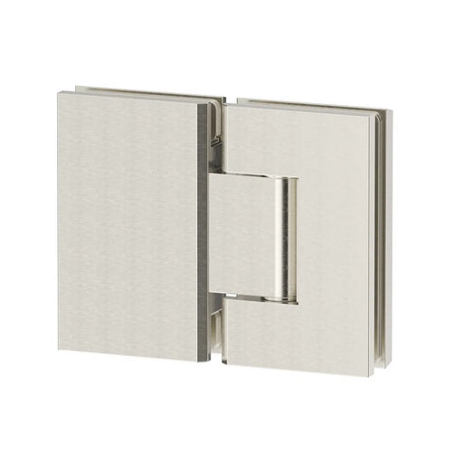 Brushed Nickel Shower Screen Hinge – Glass to Glass - Acqua Bathrooms