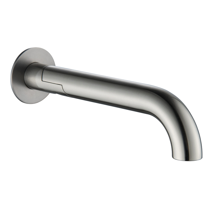 Mica Curved Brushed Nickel Swivel Bath Spout