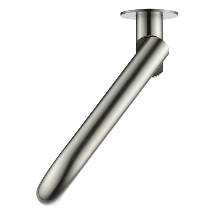 Mica Curved Brushed Nickel Swivel Bath Spout