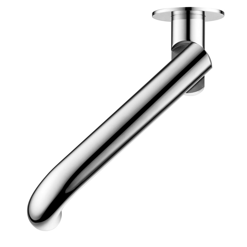 Mica Curved Chrome Swivel Bath Spout