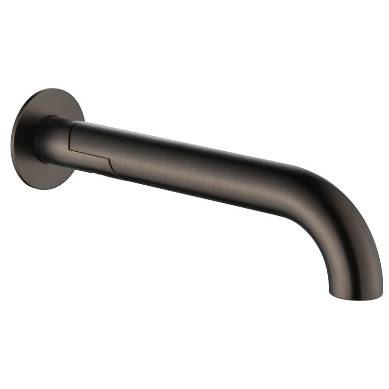 Mica Curved Dusk Bronze Swivel Bath Spout