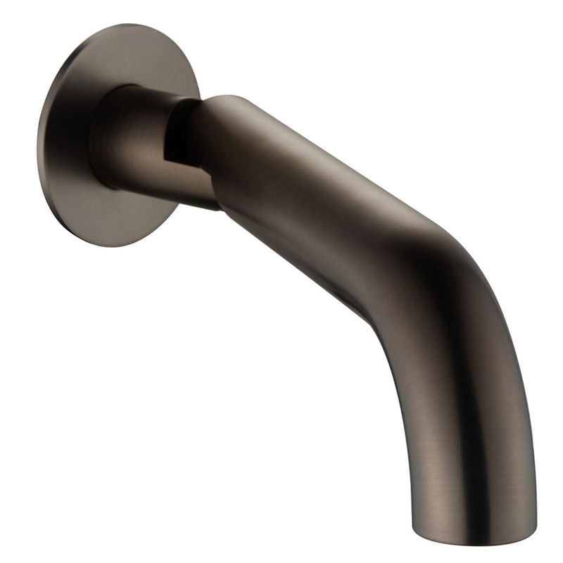 Mica Curved Dusk Bronze Swivel Bath Spout