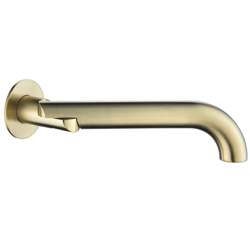 Mica Curved French Gold Swivel Bath Spout