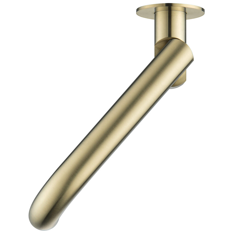 Mica Curved French Gold Swivel Bath Spout