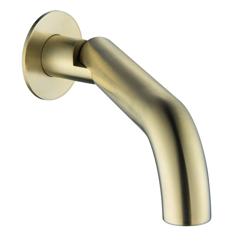 Mica Curved French Gold Swivel Bath Spout