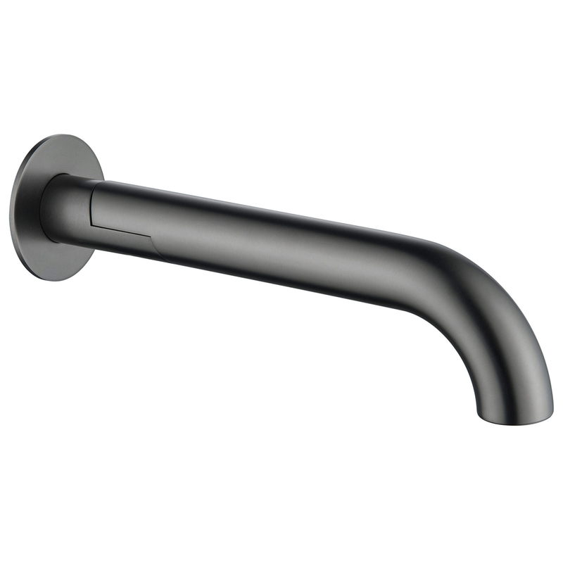 Mica Curved Gun Metal  Swivel Bath Spout