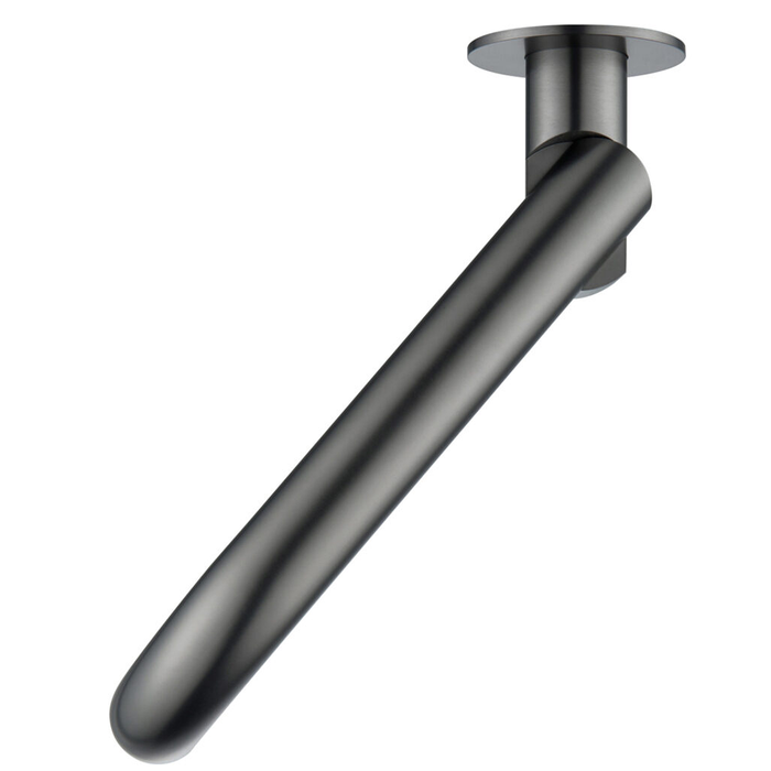 Mica Curved Gun Metal  Swivel Bath Spout