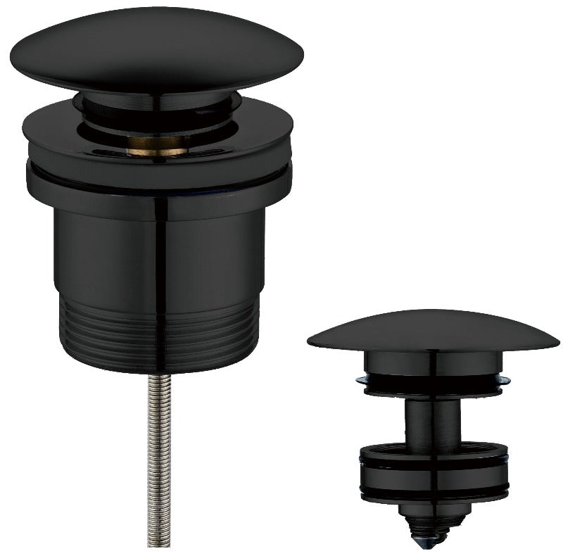 Ikon | Matte Black Universal Pop Up Waste - Acqua Bathrooms