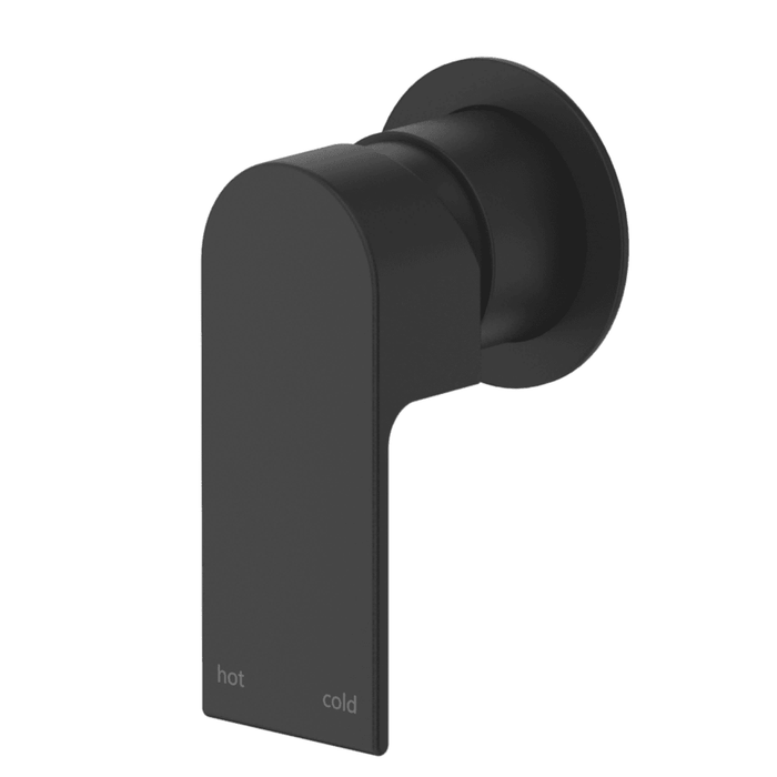 Beki Matte Black Shower Mixer - Round Plate - Trim Kit Only - Acqua Bathrooms