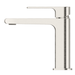 Beki Brushed Nickel Basin Mixer - Acqua Bathrooms