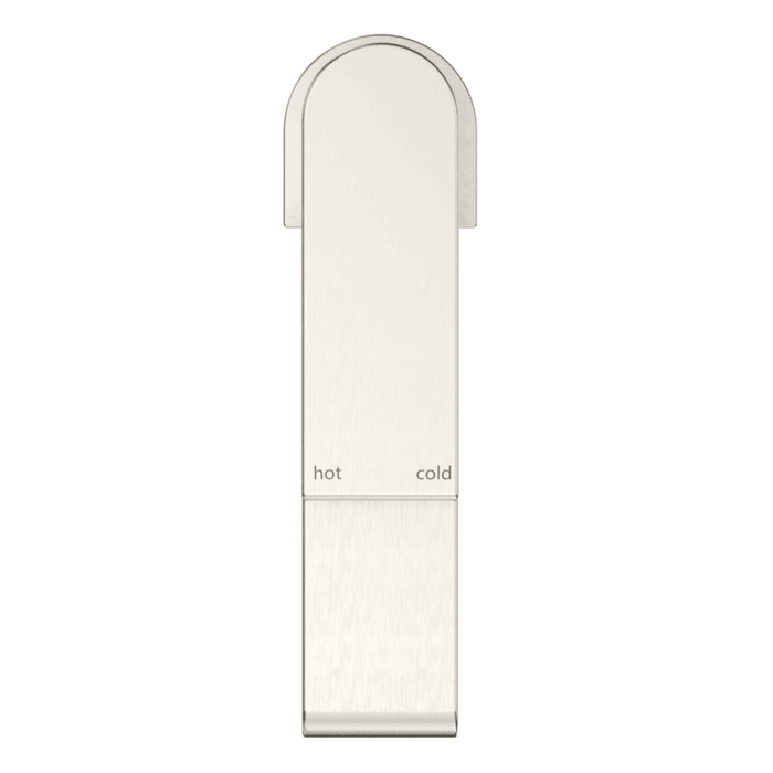 Beki Brushed Nickel Basin Mixer - Acqua Bathrooms