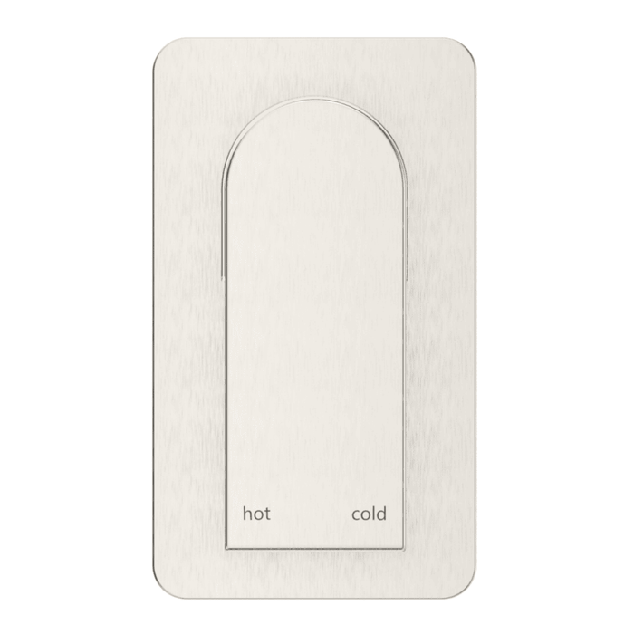 Beki Brushed Nickel Shower Mixer - Square Plate - Trim Kit Only - Acqua Bathrooms