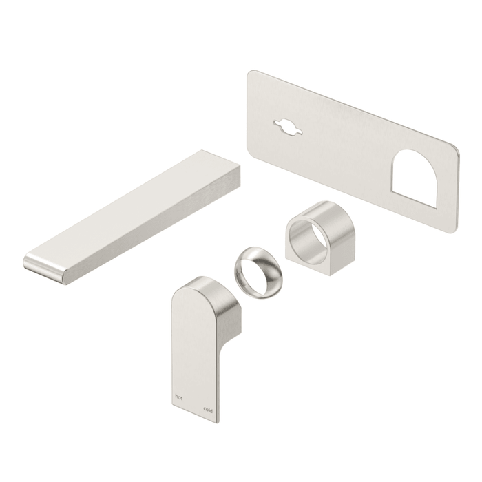 Beki Brushed Nickel Wall-Spout Combo - 1P - Trim Kit Only - Acqua Bathrooms