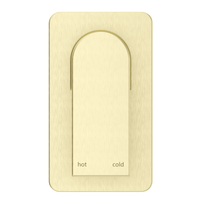 Beki French Gold Shower Mixer - Square Plate - Trim Kit Only - Acqua Bathrooms