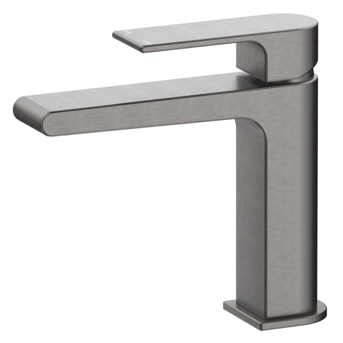 Beki Gun Metal Basin Mixer - Acqua Bathrooms