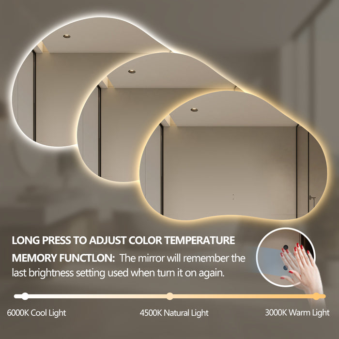 Callira 1450 x 1000 Touchless LED Mirror - Three Light Temperatures - Image 6