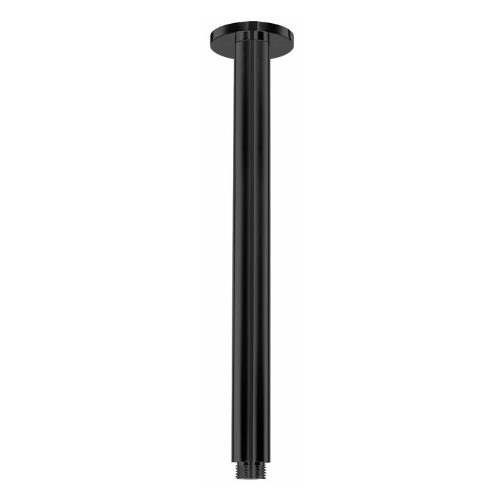Star Mini Matte Black Round Ceiling Arm - Acqua Bathrooms