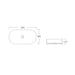 Cassa 600 Matte White Oval Above Counter Basin dimensions