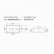 Charleston 835 Double Butler Kitchen Sink Package - Acqua Bathrooms