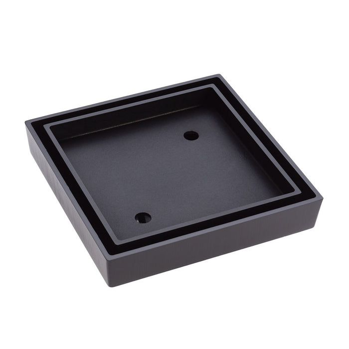 Matte Black 115mm Slim Tile Insert Floor Waste