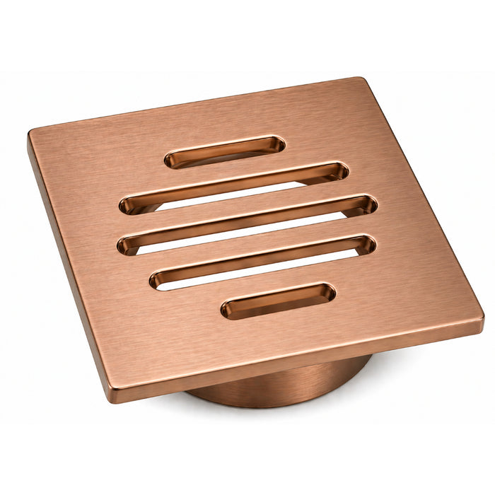 Brushed Copper 60mm Slim Floor Waste
