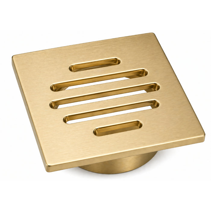 Brushed Gold 60mm Slim Floor Waste