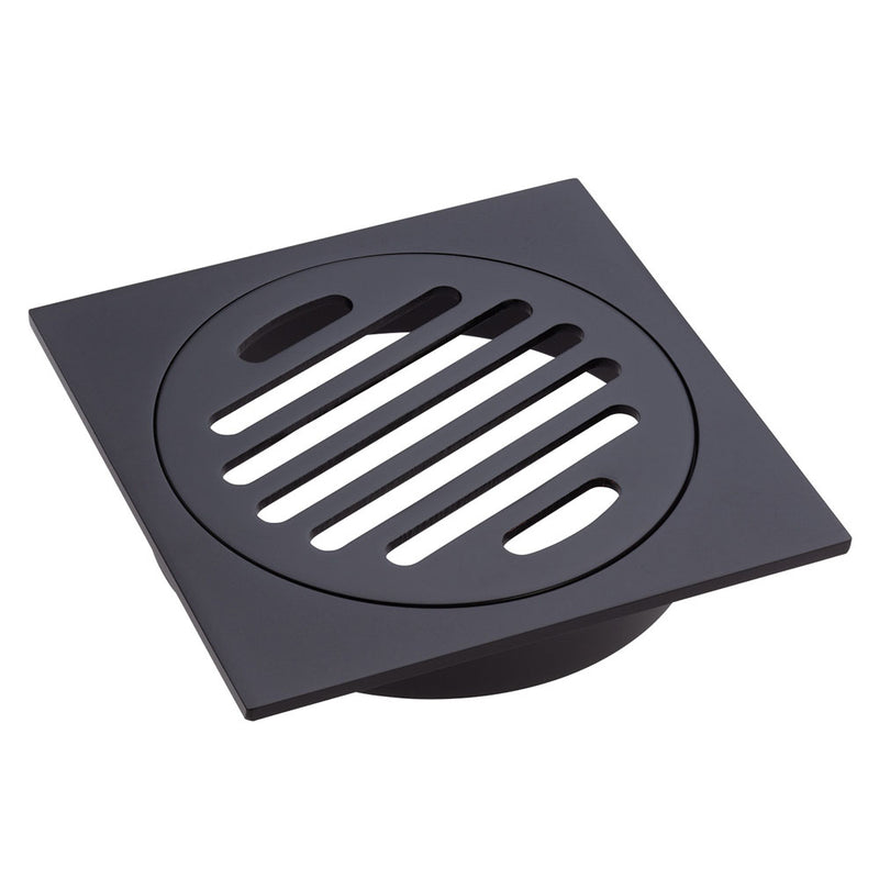 Matte Black 110mm Slim Floor Waste