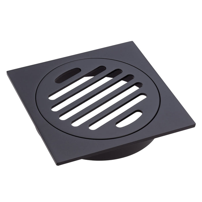 Matte Black 110mm Slim Floor Waste