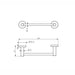 Classic Gun Metal Guest Towel Rail technical drawing