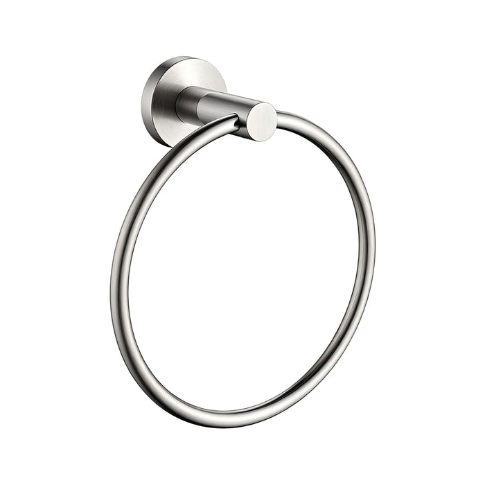 Classic Brushed Nickel Towel Ring
