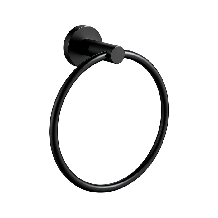 Classic Matte Black Towel Ring