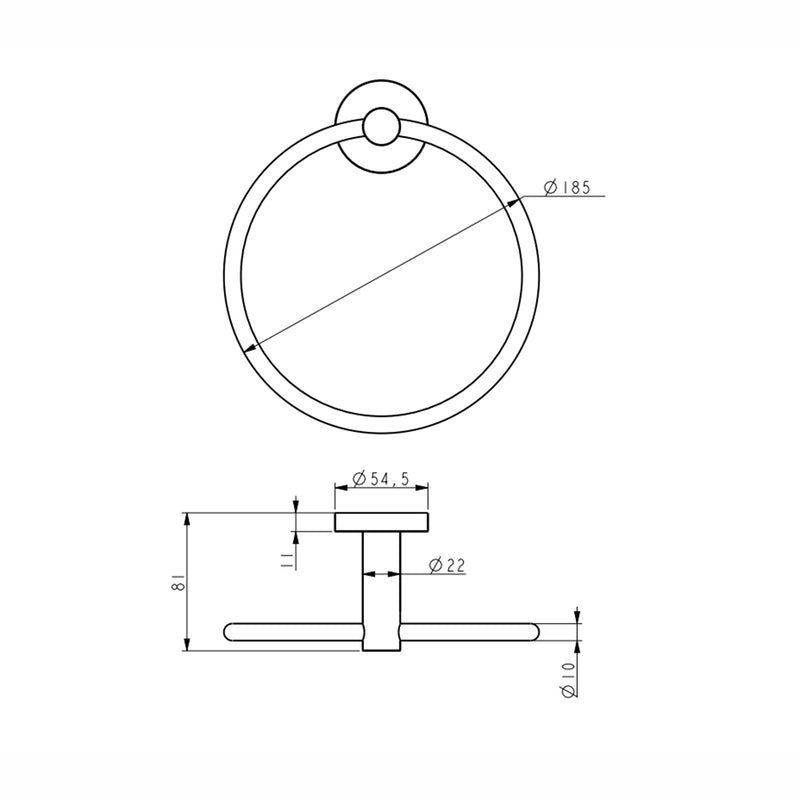 Classic Chrome Towel Ring
