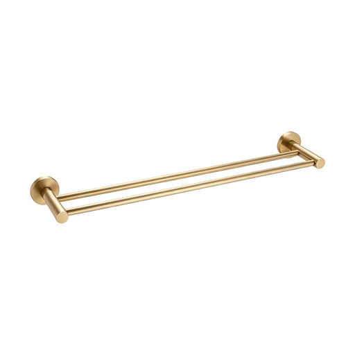Classic Brushed Gold 600mm Double Towel Rail