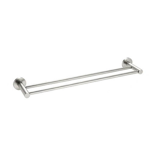 Classic Brushed Nickel 600mm Double Towel Rail
