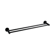 Classic Matte Black 750mm Double Towel Rail