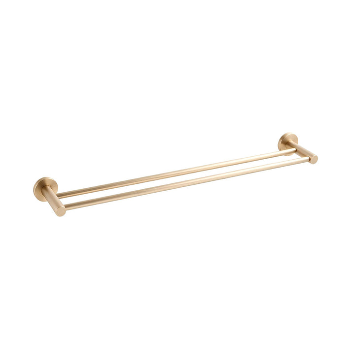 Classic Brushed Gold 750mm Double Towel Rail