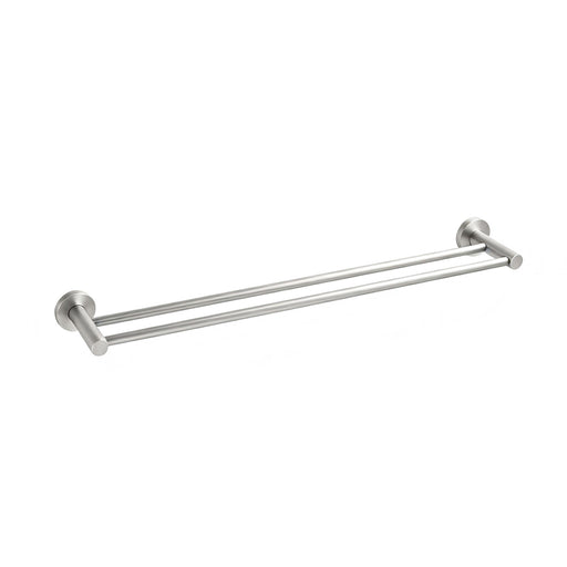 Classic Brushed Nickel 750mm Double Towel Rail