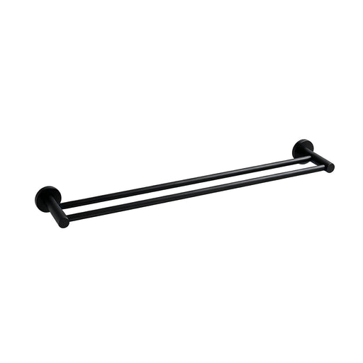 Classic Matte Black 750mm Double Towel Rail
