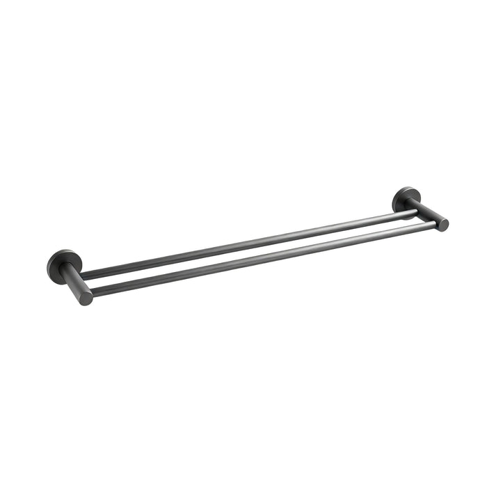 Classic Gun Metal 750mm Double Towel Rail