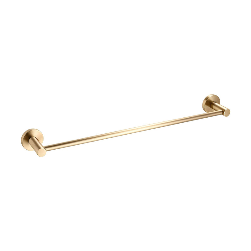 Classic Brushed Gold 600mm Single Towel Rail